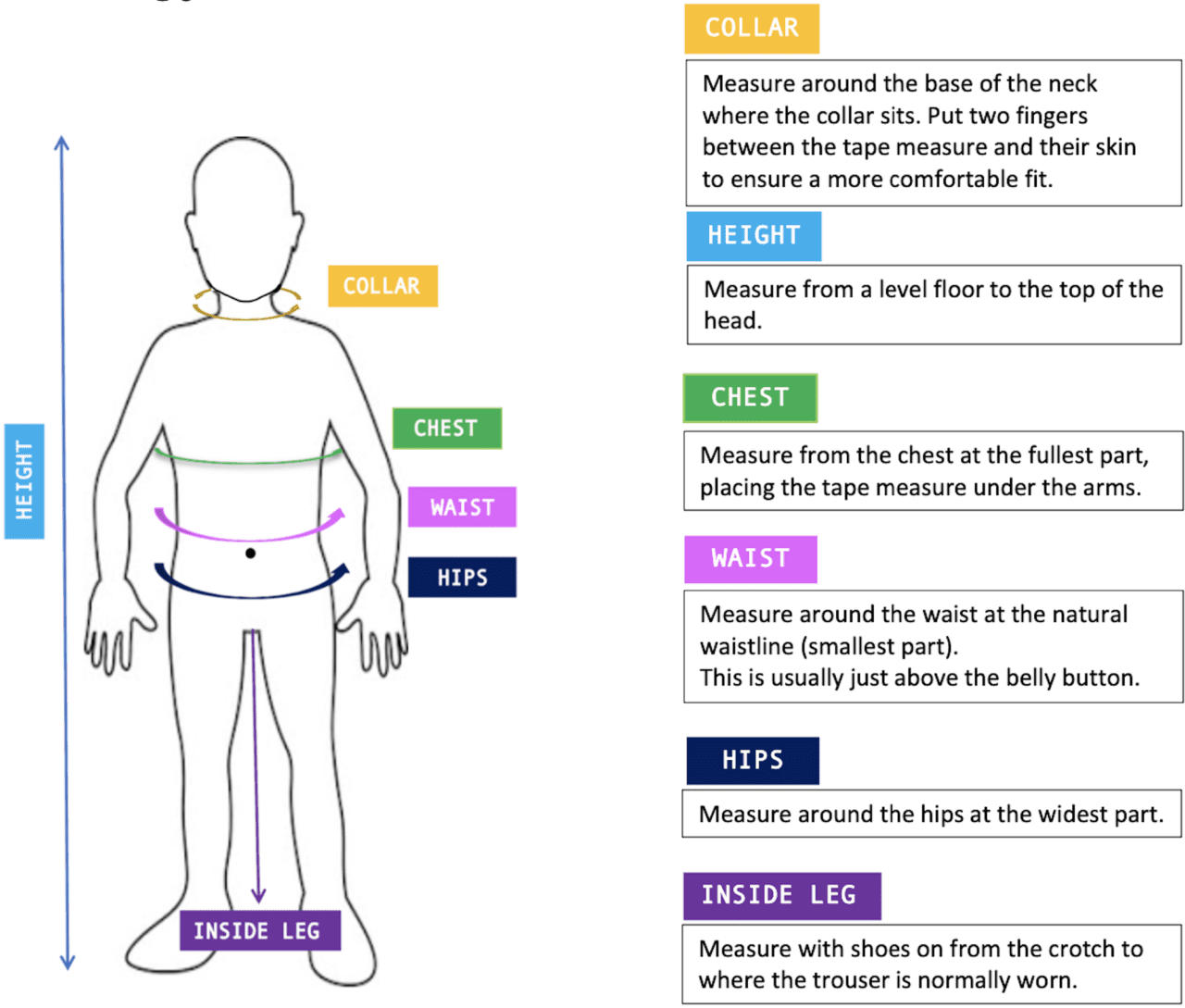 Measuring Guide - Dancers Ltd